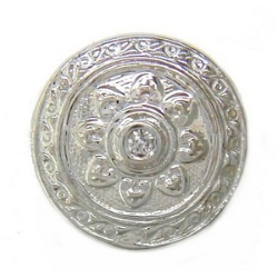 B3693 14K SLIDE WITH DIAMOND BEZEL CENTER 